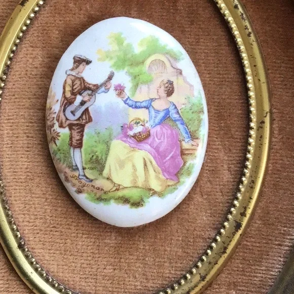 Set of 3 wall decor vintage Limoges - Picture 6 of 7